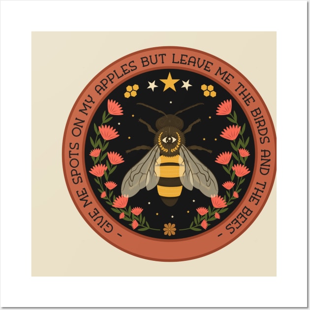 The Bee Wall Art by Slightly Unhinged